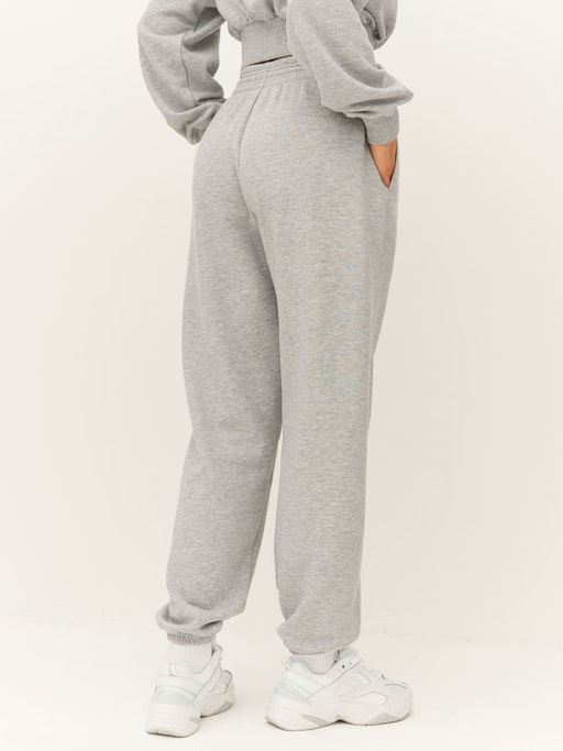 =Спортивные брюки с высокой посадкой и поясом со шнуром на стоппере - NEVERLATE фото 2