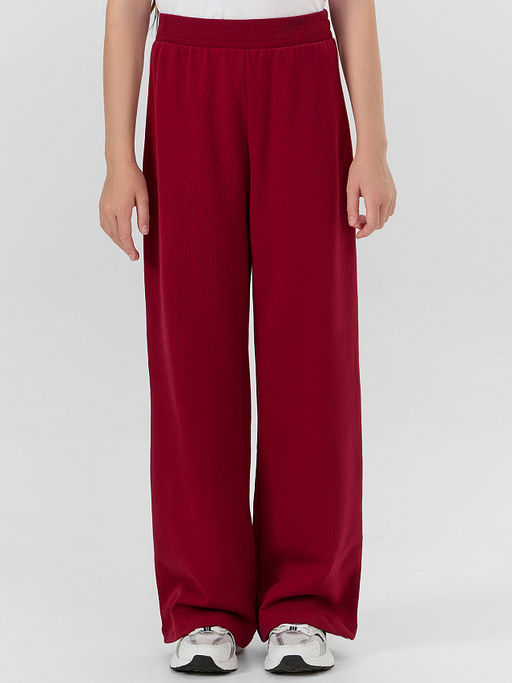 Брюки для девочек красные