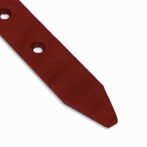 Ошейник кожаный однослойный, 54 х 2,5 см, ОШ 35-45 см, коричневый - Пижон фото 6