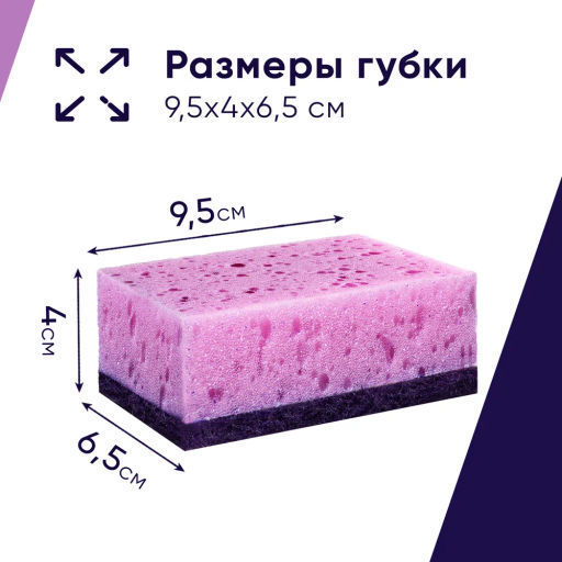 за 3 упаковки PERFECT HOUSE Губки для посуды Fibra Strong, 15шт  фото 3