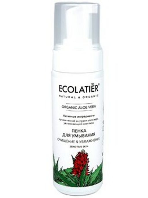 Ecolatier Organic Farm GREEN "ALOE VERA" ДЛЯ ЛИЦА Пенка д/умывания 150мл с дозат.