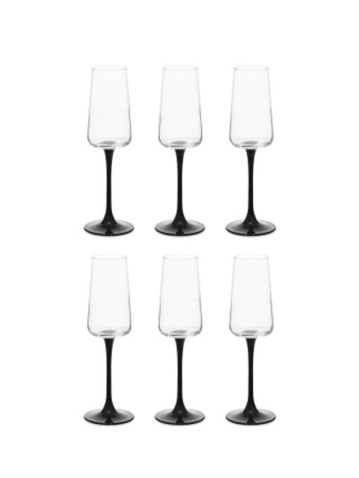 Набор бокалов для шампанского КОНТРАСТО 6шт 200мл