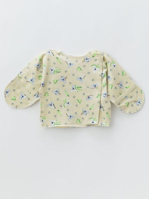 Распашонка для малышей из тонкого хлопка, зелёный - Lesi kids фото 15