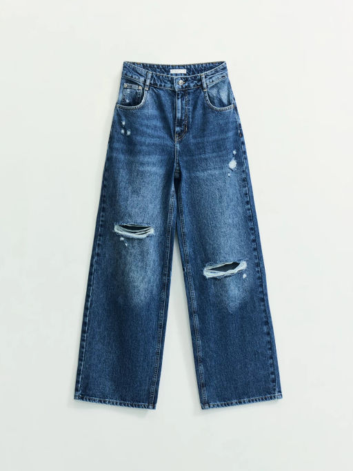 Джинсы wide leg с высокой посадкой / Zarina  фото 6