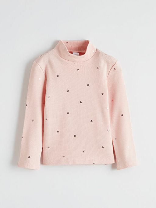 Bal?k?? Yaka Desenli K?z ?ocuk Ti??rt