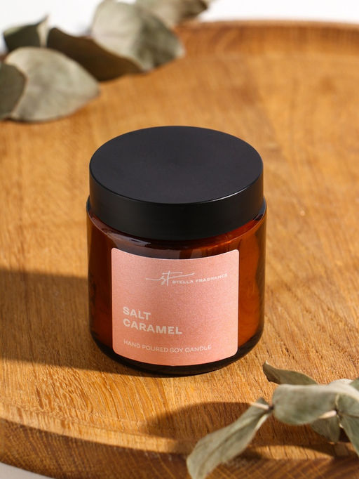 Ароматическая свеча Stella Fragrance 90 г, Salt Caramel