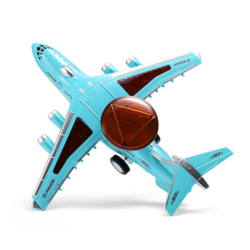 Самолет "Счастливый курс" р/у, 27 MHz, (свет, звук) в коробке