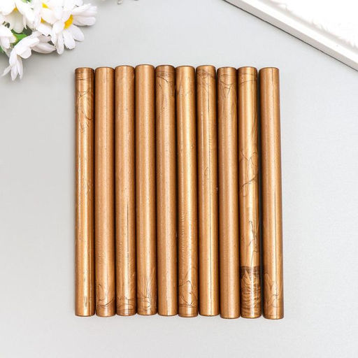 Цена за 10 шт. Сургуч для печати стержень «Бронза», 13.2×1.1 см