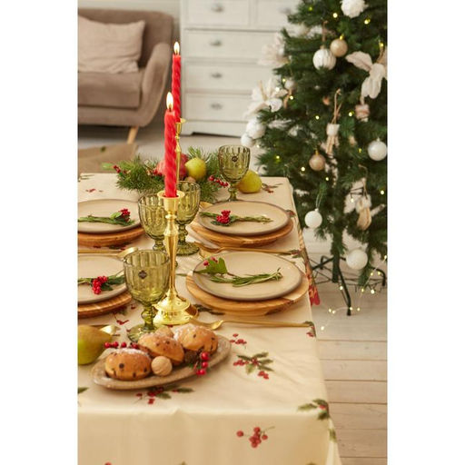 Скатерть новогодняя Доляна Новогоднее настроение 145*180 см, 100% п/э  фото 6