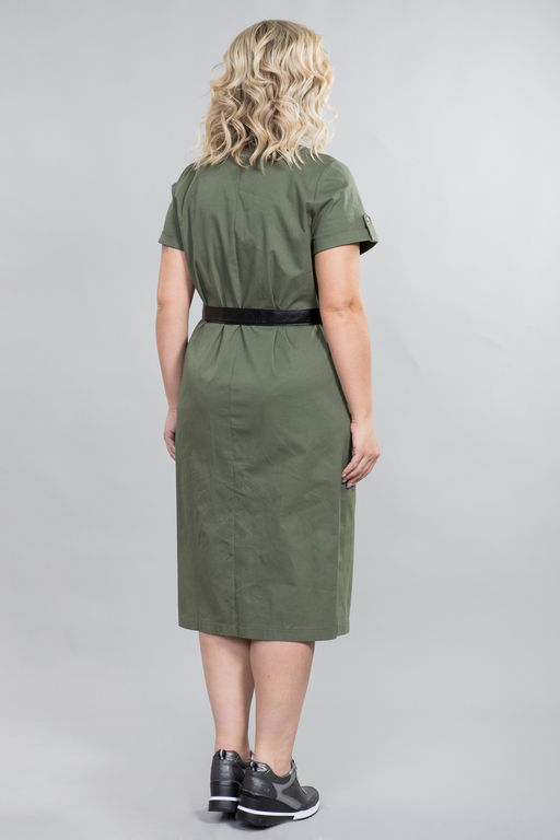 Платье 1259 хаки - Novita фото 4
