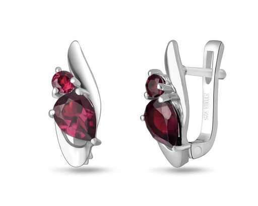 Серьги, родолит, Элиза