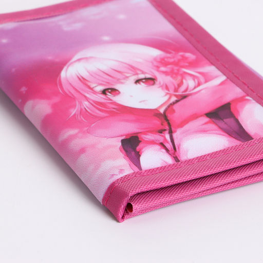 Кошелёк детский на липучке «Выбражулька», розовый