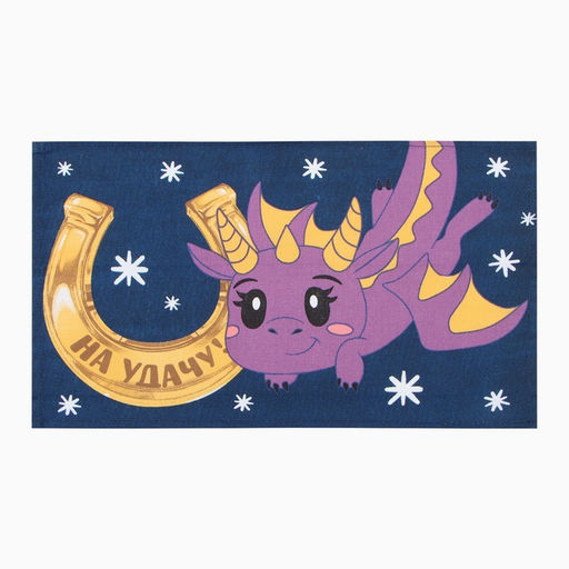 Набор полотенец Доляна Яркого праздника 28х46 см - 6 шт, 100% хл, рогожка 164 г/м2  фото 3