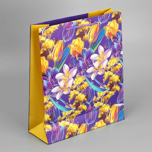 Пакет ламинированный Расцветай, M 24 х 29 х 9 см - Доступные радости фото 6