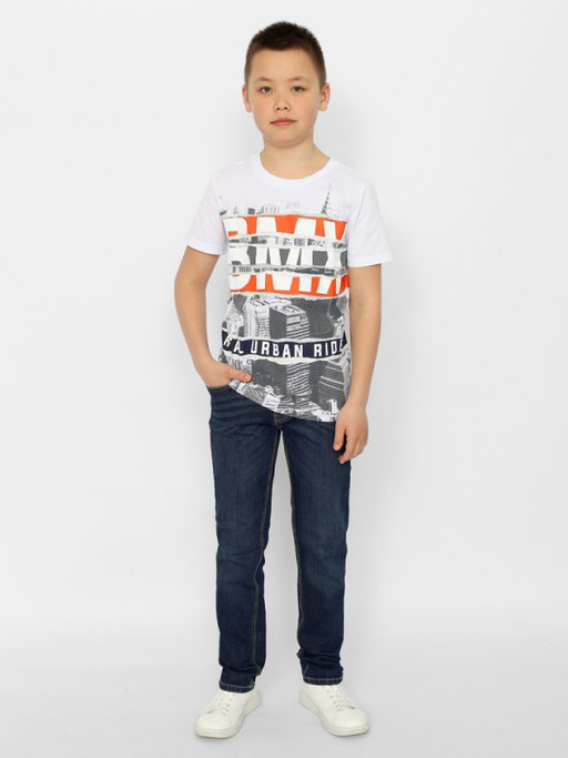 CRB wear/CSJB 63568-20-375 Футболка для мальчика,белый/Ex.Cherubino  фото 3
