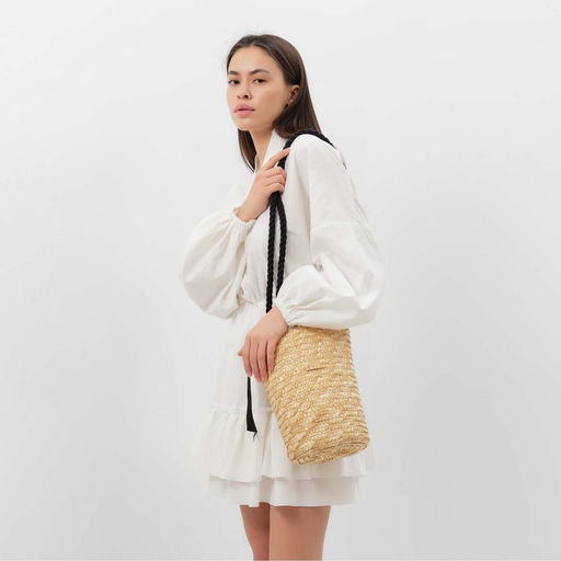 Платье женское короткое MIST Summer time, белое, размер 40-42