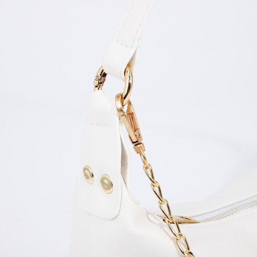 Сумка женская на молнии, белая