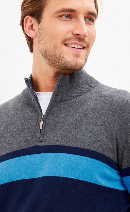 Джемпер F321-15245 d.blue-grey - Fine joyce фото 3