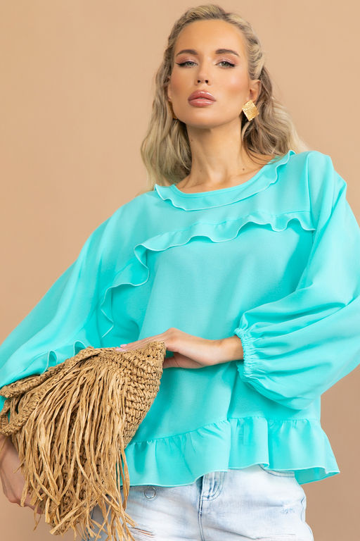 Блузка Бохо (тиффани) - Эльза фото 3