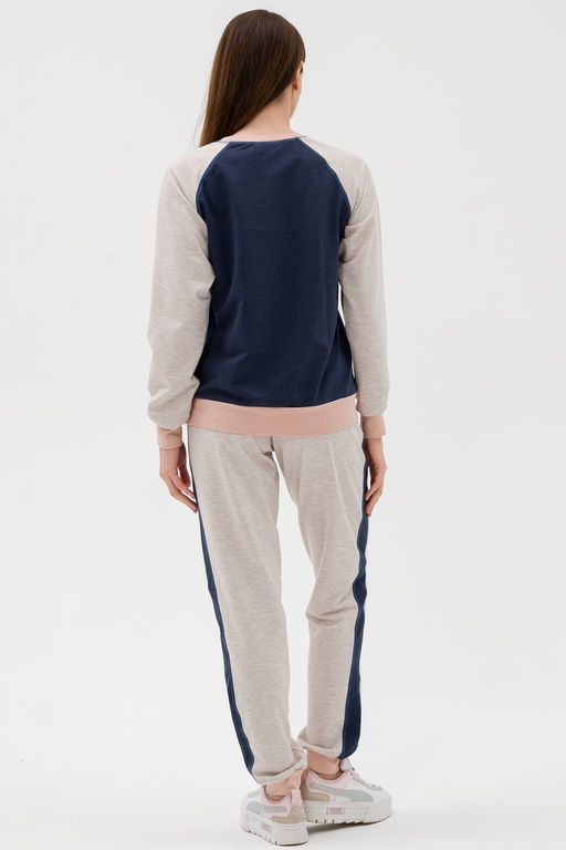 Костюм женский из футера Гамми индиго - Амадэль фото 22