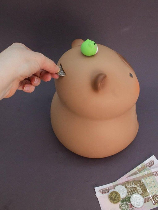 Копилка "Big Capybara Frog Friend"