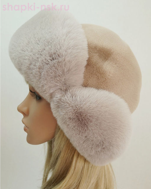 Нон-стоп иск.мех Ушанка женская (56-58)