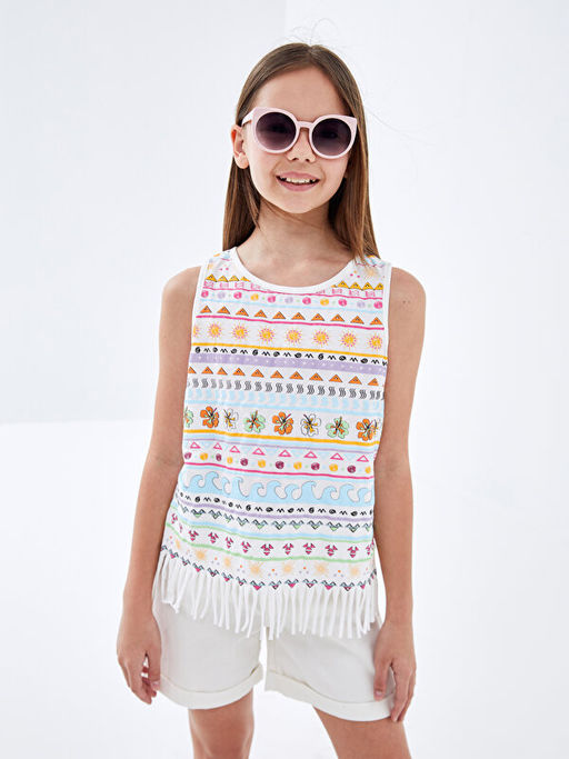 Bisiklet Yaka K?z ?ocuk Atlet - Waikiki фото 4