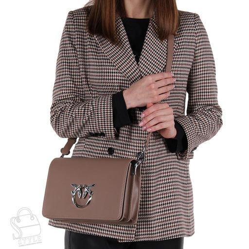 Сумка женская кожаная 1602Y apricot ash Polina&Eiterou/30 в Новосибирске