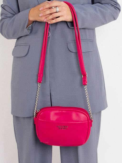 LACCOMA сумка Джулия-24-L815-маджента эко кожа хлопок  фото 8