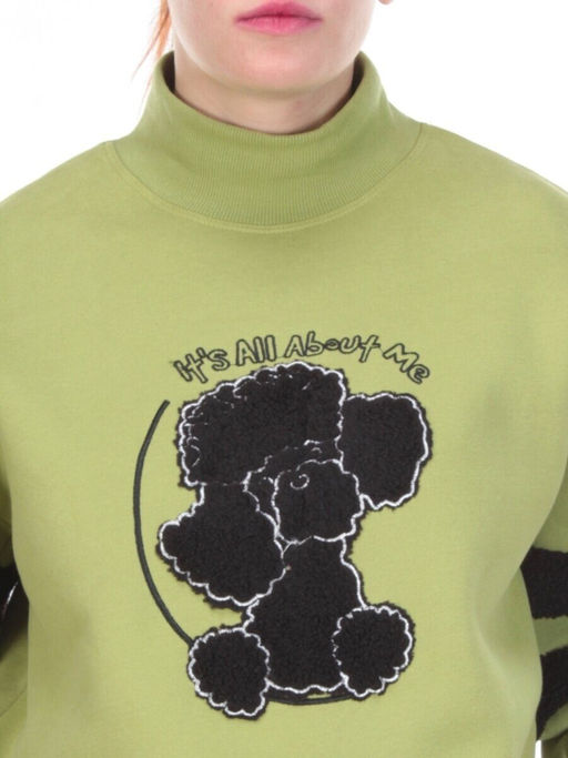 D-5625 Толстовка женская Bluoltre (27% хлопок, 70% полиэстер, 3% вискоза) - Фабричный китай фото 3