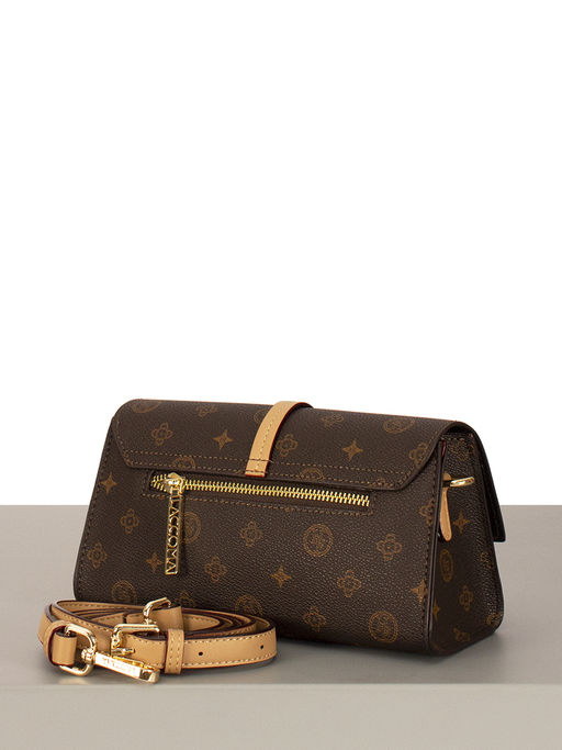 LАСCOMA сумка АС130-фигурки-кофе-рыжий эко кожа-канва - Laccoma фото 2