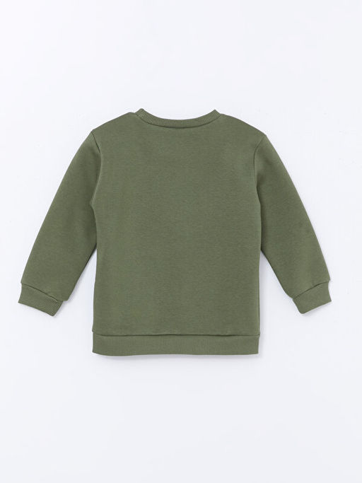 Bisiklet Yaka Uzun Kollu Bask?l? Erkek Bebek Sweatshirt - Waikiki фото 2