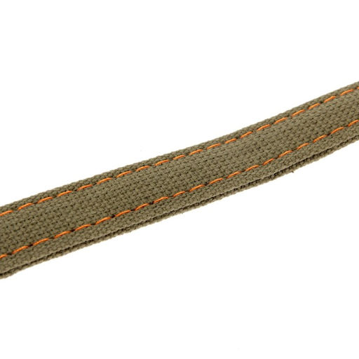 Ошейник брезентовый двухслойный, 54 х 2,5 см, ОШ 35-45 см, хаки - Пижон фото 4
