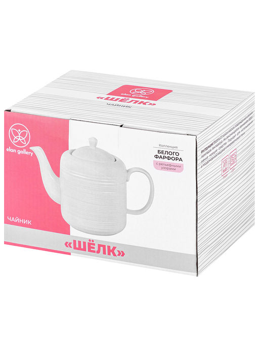 Чайник 1 л 22,5*12*16 см "Шелк", фарфор