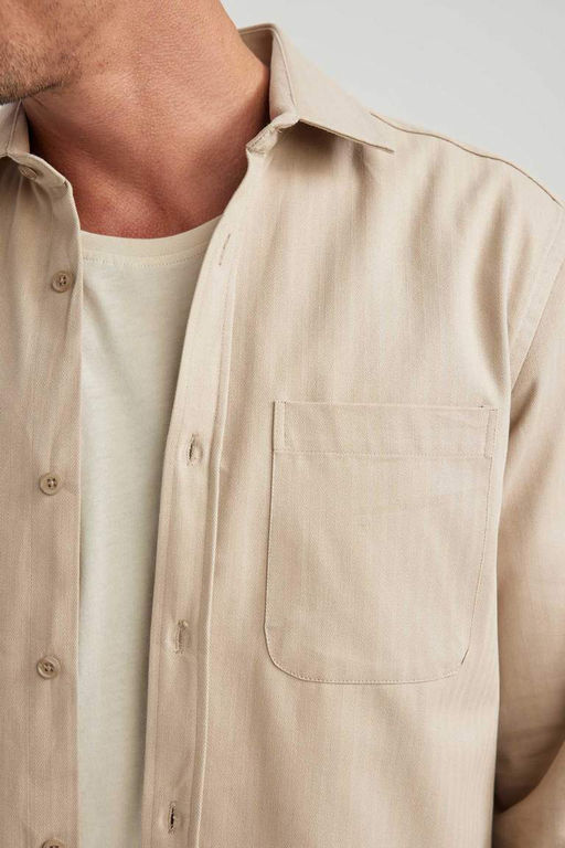 Рубашка стандартного кроя с длинным рукавом - Defacto фото 8