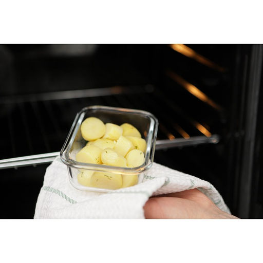 Контейнер Доляна Cook and Freeze, 380 мл, 15?11?5.5 см, с крышкой, жаропрочное стекло, МИКС