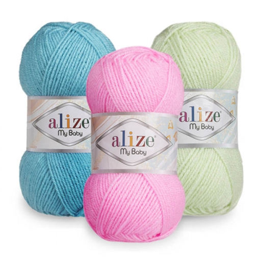 Май беби (My beby) пряжа Alize 100% акрил 5х50г/150м