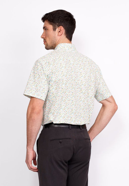 Сорочка мужская короткий рукав GREG 143/107/5432/KZS/1 STRETCH  фото 10