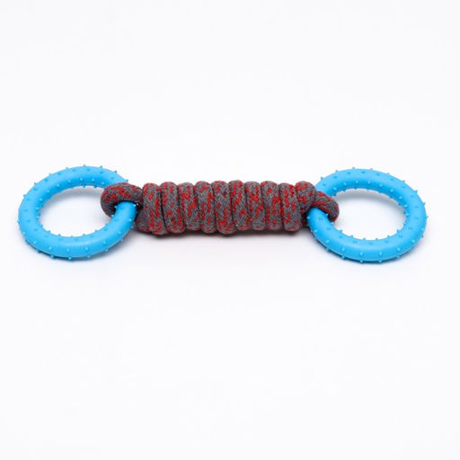 Игрушка канатная с жевательными элементами Лолли, до 30 см, до 120 г, микс цветов - Пижон фото 2