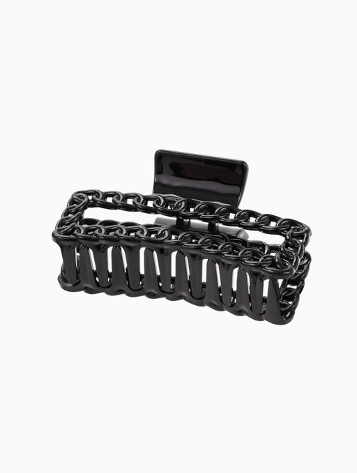 Цена за 12 шт. Крабик для волос «Изабель», прямой, 9 см, чёрный