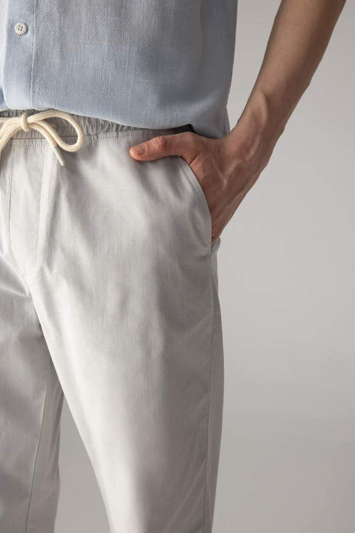 Хлопковые брюки скинни Jogger - Defacto фото 4