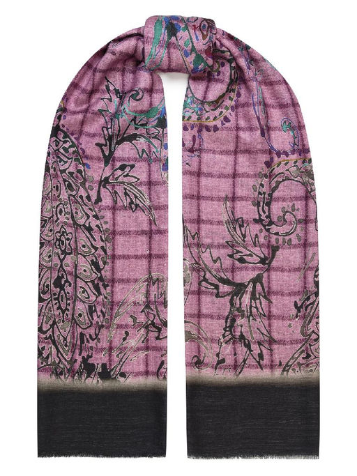 Палантин жен. шерсть+шелк 80х190 J43-50700-10 - Eleganzza фото 2