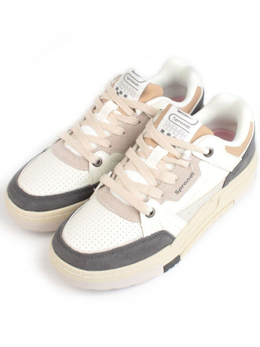 05-P232-1 DK. GRAY/BEIGE Кроссовки женские (натуральная замша, искусственная кожа)