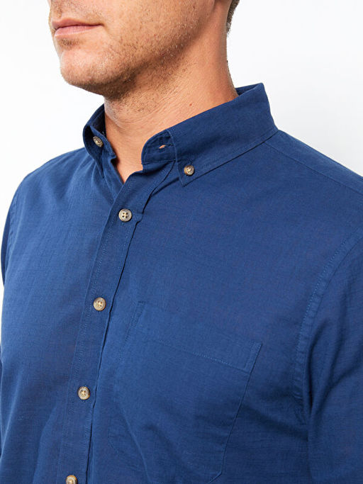 Regular Fit Uzun Kollu Poplin Erkek G?mlek