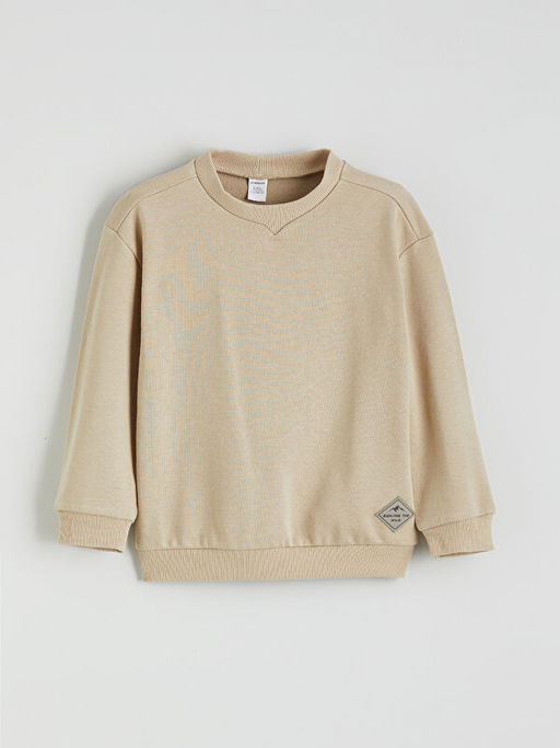 Bisiklet Yaka Erkek ?ocuk Kal?n Sweatshirt