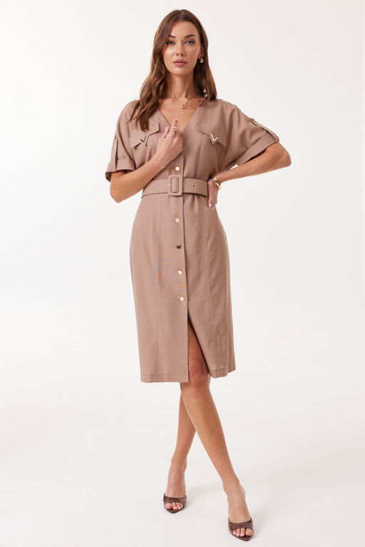 Платье LYUSHe 4129 коричневый