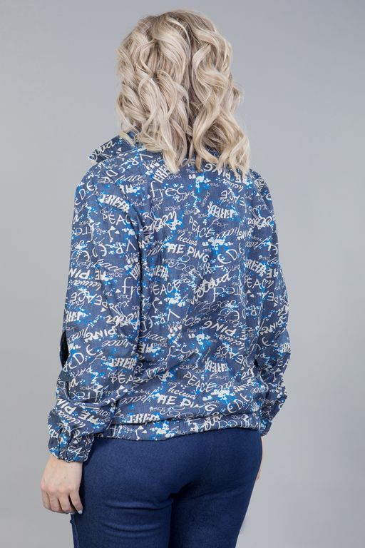 Бомбер 1242 джинсовый - Novita фото 3