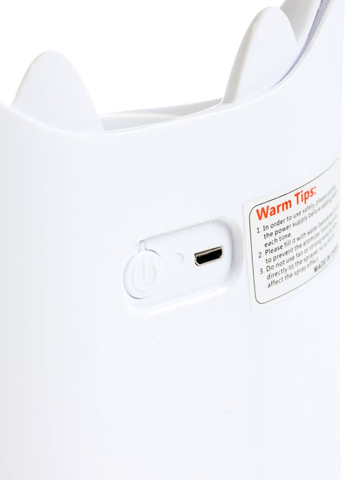 Увлажнитель воздуха HM-3, ультразвуковой, 3.3 л, мультиподсветка, USB, белый