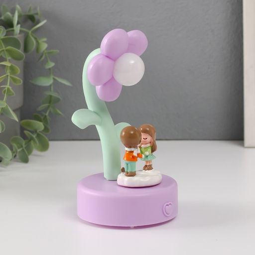 Фигурка светящаяся Малыши под цветочком, 8?8?15 см, МИКС