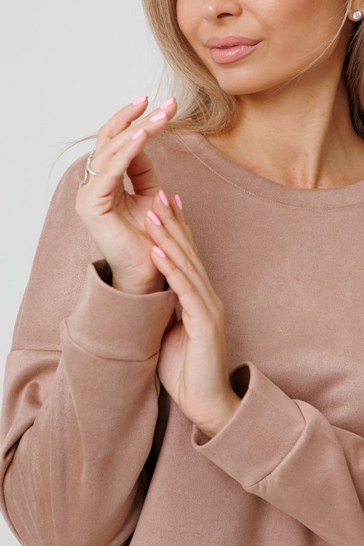 Костюм замшевый брючный 43043